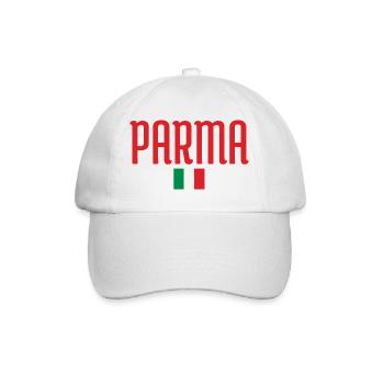 Parma Italy Flag Design - Baseball Cap - white/white - Front