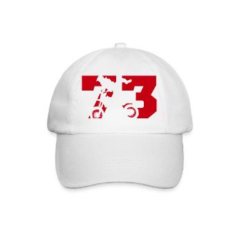 Moto 73 motard - Casquette classique - blanc/blanc - Devant