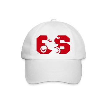 Moto 66 biker - Baseball Cap - white/white - Front