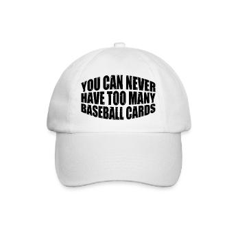 On n’a jamais trop de cartes de baseball 4 - Casquette classique - blanc/blanc - Devant