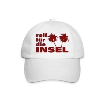 READY FOR THE ISLAND - Baseball Cap - white/white - Front
