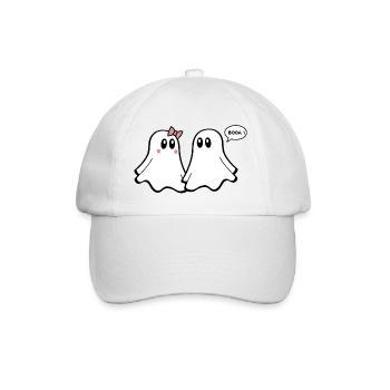 T-shirt fantôme - Couples drôles 04 - Casquette classique - blanc/blanc - Devant