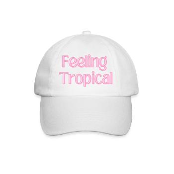 Feeling Tropical - Baseballkappe - Weiß/Weiß - Vorne