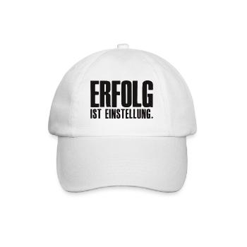 Success is attitude founder entrepreneur - Baseball Cap - white/white - Front