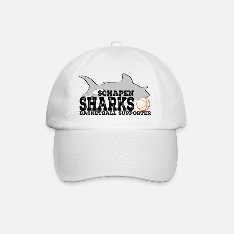 Sharks Supporter WHITE Rust Orange Ball - Baseballkappe - Weiß/Weiß
