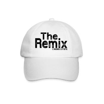 The Remix by mom and dad – Funny children's design - Baseball Cap - white/white - Front