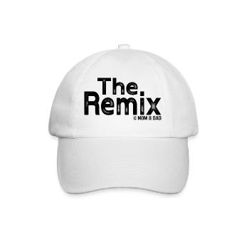 The Remix by mom & dad – Funny children's design - Baseball Cap - white/white - Front