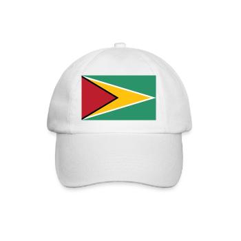 Guyana - Baseballkappe - Weiß/Weiß - Vorne