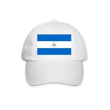 Nicaragua - Baseball Cap - white/white - Front