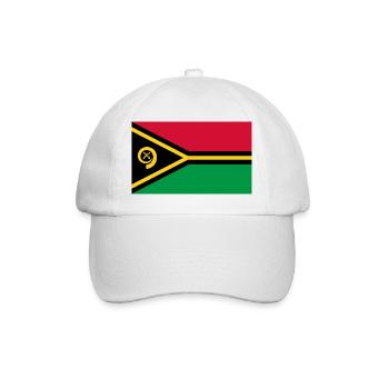 Vanuat - Baseballkappe - Weiß/Weiß - Vorne