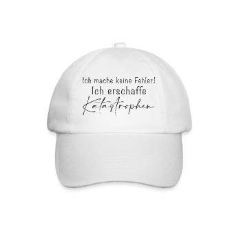 Je ne fais pas d’erreurs Catastrophes - Casquette classique - blanc/blanc - Devant