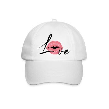 Love - Baseballkappe - Weiß/Weiß - Vorne