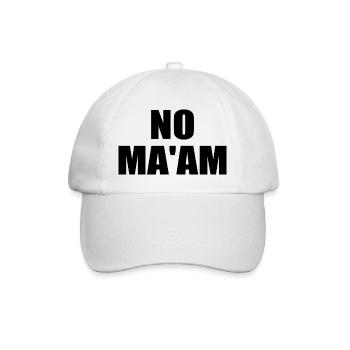 no ma'am - Casquette classique - blanc/blanc - Devant