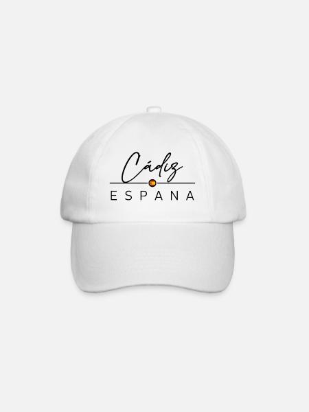 Spain - Cádiz - Cadiz - Spanien - Espana - Baseballkappe - Weiß/Weiß