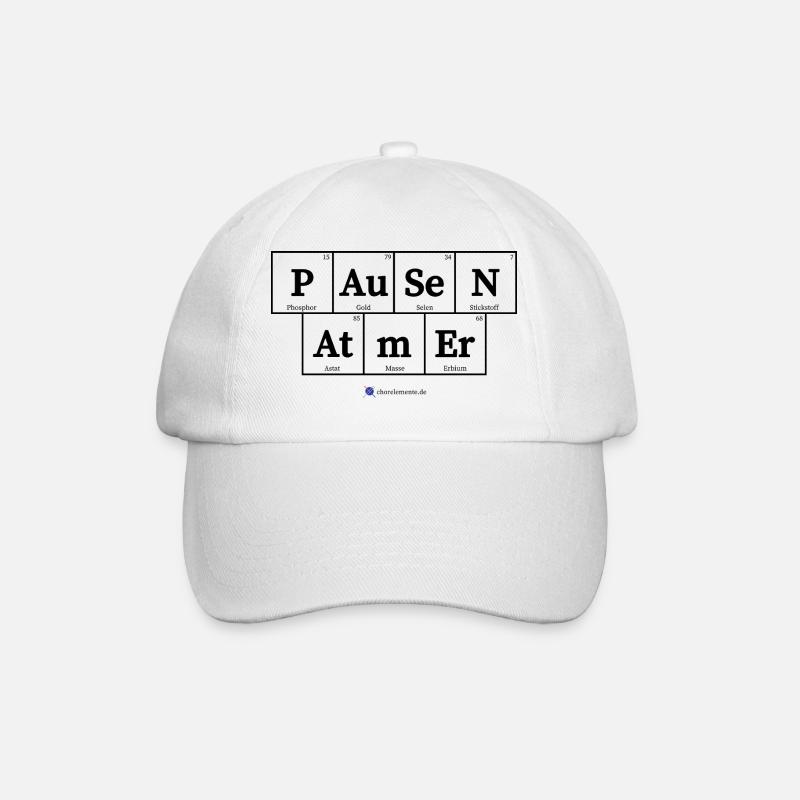 Pausen Atmer (helle Stoffe) - Baseballkappe - Weiß/Weiß
