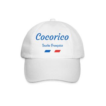 Cocorico - Touche FRANÇAISE - Casquette classique - blanc/blanc - Devant