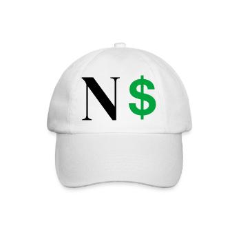 Letter n dollar - Baseball Cap - white/white - Front