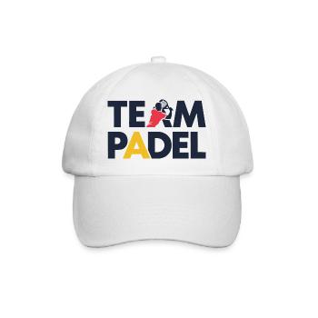 Team Padel 3 - Baseballkappe - Weiß/Weiß - Vorne