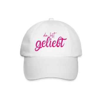 Du bist geliebt - Baseballkappe - Weiß/Weiß - Vorne
