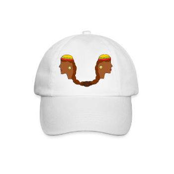 Haarig verbunden - Baseballkappe - Weiß/Weiß - Vorne