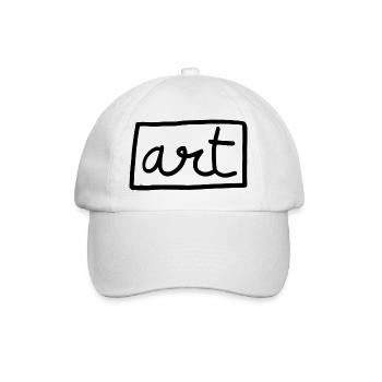 KUNST SCHWARZ #2 - Baseballkappe - Weiß/Weiß - Vorne