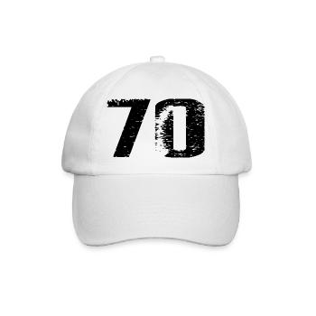 70 Number Leotard - Baseball Cap - white/white - Front