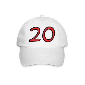 20. 20th ANNIVERSARY. 20 YEARS ANNIVERSARY. 20 YEARS. - Baseball Cap - white/white - Front