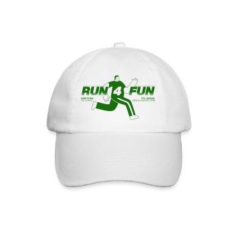Laufen Sie zum Spaß - Baseballkappe - Weiß/Weiß - Vorne