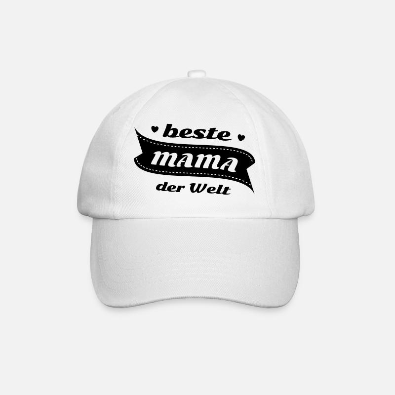 Die beste Mama der Welt - Baseballkappe - Weiß/Weiß