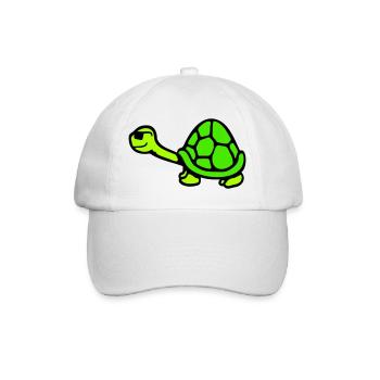Turtle Sunglasses Cool Smiles Happy - Baseball Cap - white/white - Front
