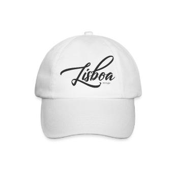 Lisboa Script Portugal - Baseball Cap - white/white - Front