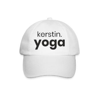 kerstin.yoga - Baseball Cap - white/white - Front