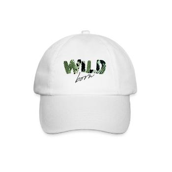 Wild Born Snake Print Letters - Baseball Cap - white/white - Front