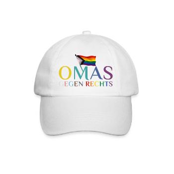 Mamies contre le drapeau arc-en-ciel droit - Casquette classique - blanc/blanc - Devant