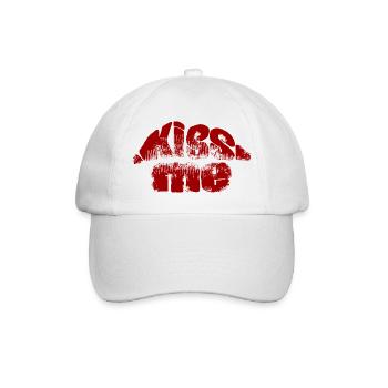 Embrasse-moi Graffiti Rouge - Casquette classique - blanc/blanc - Devant