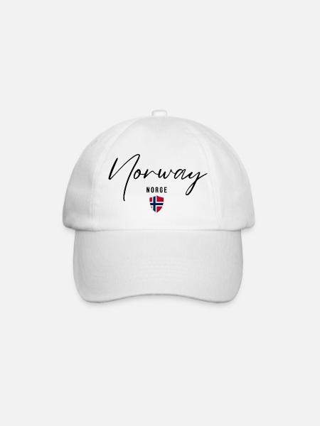 Design élégant Norvège, fierté norvégienne - Casquette classique - blanc/blanc