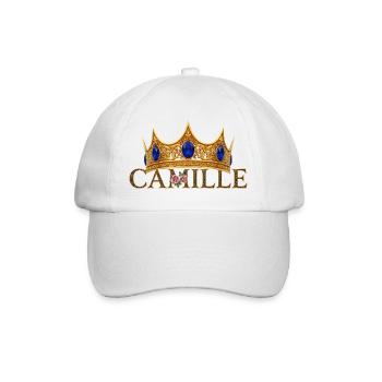 Couronne dorée Monogramme Camille - Casquette classique - blanc/blanc - Devant