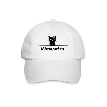 Miesepetra Pun: Petra Miesepeter - Baseball Cap - white/white - Front