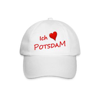 I love Potsdam - Baseball Cap - white/white - Front
