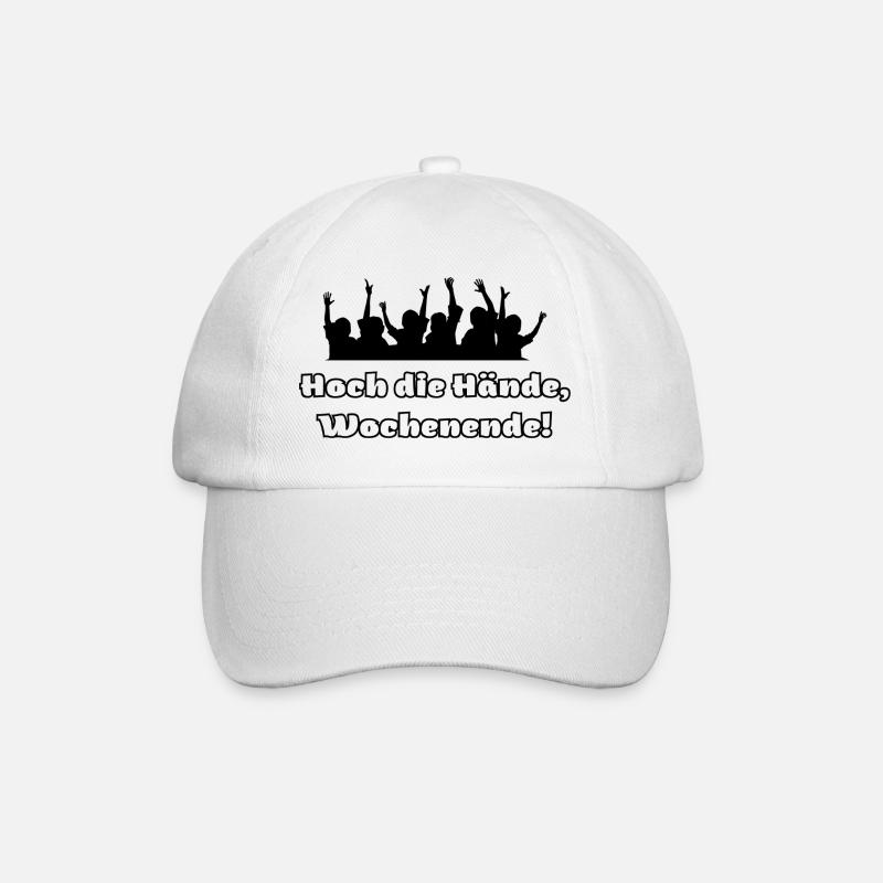 Hoch die Hände, Wochenende - Baseballkappe - Weiß/Weiß