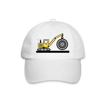 Excavatrice - Casquette classique - blanc/blanc - Devant