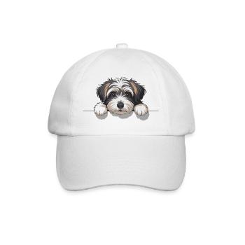 L’œil du chien sur le bord - Casquette classique - blanc/blanc - Devant
