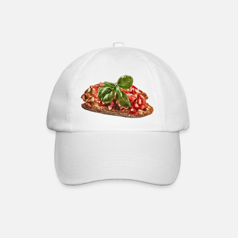 Bruschetta - Baseball Cap - white/white