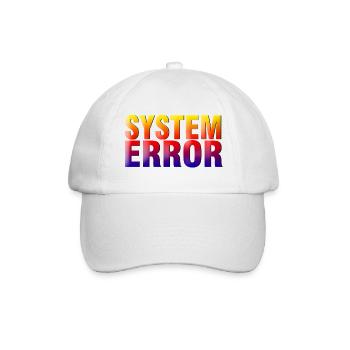 System Error Gradient - Baseball Cap - white/white - Front