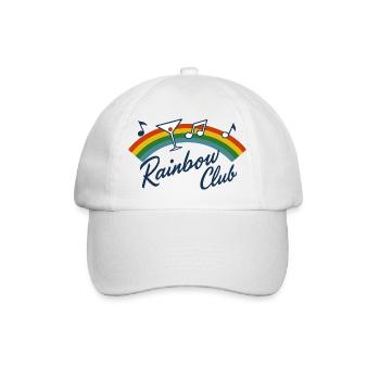 Rainbow Club Music Logo - Baseball Cap - white/white - Front