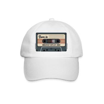 Né en 2004 Greatest Hits Retro Tape - Casquette classique - blanc/blanc - Devant
