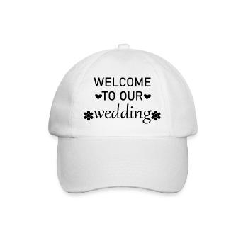 Bienvenue à notre mariage - Casquette classique - blanc/blanc - Devant