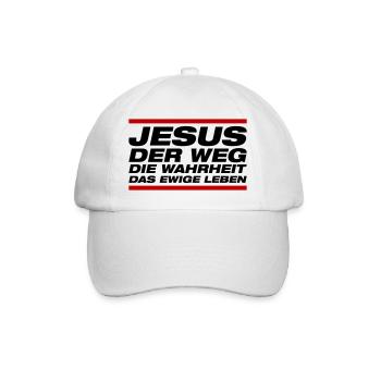 Jésus - La Voie, La Vérité, La Vie, - Casquette classique - blanc/blanc - Devant