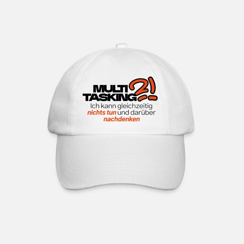 Multitask in style - Baseball Cap - white/white