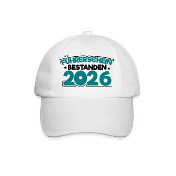 Driving License 2026 Driving Test Driving License Test - Baseball Cap - white/white - Front